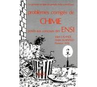 Problèmes corrigés, Chimie, ENSI 1978-1982