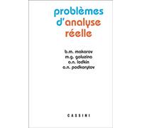 Problèmes d'analyse réelle - B.M Makorov - Cassini Ed - broché - Scolaire / Universitaire
