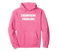 Problèmes de Champagne Sweat à Capuche, Unisexe pour Adultes, Rose Vif, L