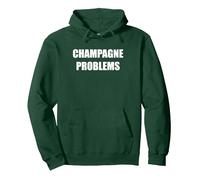 Problèmes de Champagne Sweat à Capuche, Unisexe pour Adultes, Vert Forêt, XL