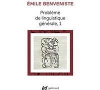 Problèmes de linguistique générale (Tome 1)