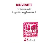 Problèmes de linguistique générale, tome 1