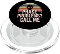 Problèmes de Phase électricien Appelez-Moi Entrepreneur en électricité PopSockets PopGrip pour MagSafe