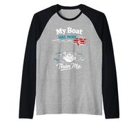 Problèmes de propriétaire de Bateau drôle Entretien Humour Amour Manche Raglan
