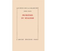 Georg Lukács – Problèmes du réalisme – Broché – Arche