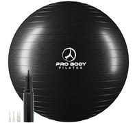 ProBody Pilates Ballon d'exercice - qualité Professionnelle Yoga Anti-éclatement de Fitness équilibre Balle 65 cm Noir