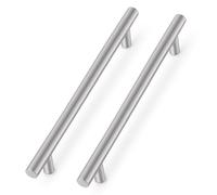 Probrico 12 Pack 10 "trou central en acier inoxydable style européen t armoire tiroir SATIN NICKEL armoire de cuisine poignée de porte furbituer tiroir vanité armoire quincaillerie