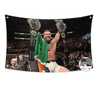 Probsin Conor Drapeau de motivation de boxe McGregor 0,9 x 1,5 m, bannière de fête, panneaux de cour, décoration d'intérieur, affiche à suspendre pour chambre d'université, grotte d'homme, toile de