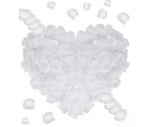 Probuk 1200 Pièces Pétales de Blanc Artificiels, Faux Petale de Rose pour Nuit Romantique, Mariage, Événement, Fête, Décoration,Artificielles avec Rose,Décoration de Maison, Cadeau pour Adultes
