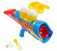 Probuk Lanceur de Boules de Neige Automatique avec Clip | Pistolet à Balls Mous en Mousse (3 Inclus) | pour Bataille de Boules de Neige | Jouet Extérieur Sécuritaire pour Enfants