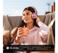ProC Bluetooth Casque sans Fil et Mode Filaire, 110 Heures d'utilisation,Casque Audio avec Micro, Hi-RES Audio, Coussinets en Protéines Douces, Extra Basses, Confortable Léger Pliable Noir