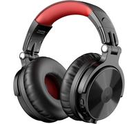 Proc Bluetooth Casque Sans Fil Et Mode Filaire, 110 Heures D'Utilisation,Casque Audio Avec Micro, Hi-Res Audio, Coussinets En Protéines Douces, Extra Basses, Confortable Léger Pliable Rouge