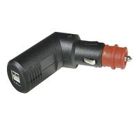 ProCar Connecteurs de rechargement USB x2, coudés Charge de courant max=5 A