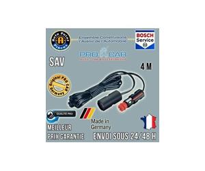 Procar cordon chargeur allume-cigare pour smartphone tablette 4 m noir