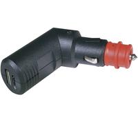 ProCar Double connecteur de charge USB-C/A coudé 12 V/5 V. Charge de courant max=3.6 A