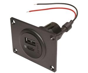 ProCar Power Prise USB C/A double prise EV 12-24 V Sortie 5 V DC prise de courant téléphone portable charge tablette