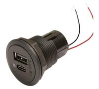 ProCar Power USB-C/A Double prise 12 ou 24 V/DC