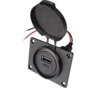 ProCar Power USB C/A double prise Charge de courant max=3.6 A 12 V, 24 V