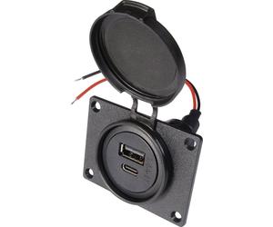 ProCar Power USB C/A double prise Charge de courant max=3.6 A 12 V, 24 V