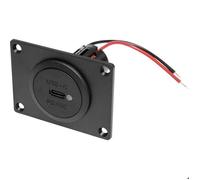 ProCar Power USB-C femelle encastré PD/QC avec LED + platine de montage Charge de courant max=3 A 12 ou 24 V/DC