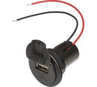 ProCar Prise d’alimentation USB encastrable avec cache Charge de courant max=3 A Convient pour (détails) USB-A Prise 12 V sur 5