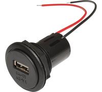 ProCar Prise d’alimentation USB encastrable Charge de courant max=3 A Convient pour (détails) USB-A Prise 12 V sur 5 V, 24 V sur
