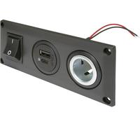 ProCar Prise de courant intégrée avec prise de courant USB-C/A commutable + 1 prise de courant Charge de courant max=20 A