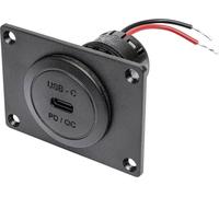 ProCar Prise encastrée Power USB-C PD/QC 60 W + PL. DE MONTAGE Sans LED 12 V, 24 V