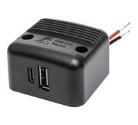 ProCar Prise femelle double Power USB-C/A PD/QC max. 30 W 12 V, 24 V