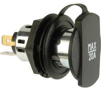 ProCar Prise Power avec douille de serrage Charge de courant max=20 A Convient pour (détails) Fiche allume-cigare Prise de courant Power 12 V, 24 V