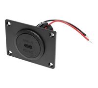 ProCar USB-C embase femelle PD/QC sans LED avec plaque de montage Charge de
