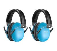 ProCase 2 Casque Anti Bruit Enfant, Casque Pliable Réglable Confortable, avec Une Atténuation de SNR 34dB, Serre-tête Souple pour Milieu Bruyant ou Stressant-Bleu