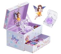 Procase Boite à Bijoux Musicale Filles, Boîte Bijoux Enfant Licorne avec Miroir, pour Ranger Colliers Bracelets Bagues Montres -Waltz