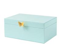 Procase Boite à Bijoux Musique Fille Améliorée, Boite à Bijoux Musicale Enfant avec Ballerina, pour Ranger Colliers Bracelets Bagues Montres -Bleu Brillant
