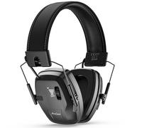 ProCase Casque Anti Bruit Tir Électronique, Casque de Tir Sportif, avec Une Atténuation de SNR 30dB, Casque Antibruit à Amplification Sonore, Rechargeable, Protection Auditive -Noir