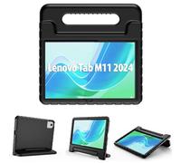 ProCase Coque Antichoc Enfant pour Lenovo Tab M11 2024 11" Pouces TB330FU/TB330XU, Étui Housse Ultra léger Résistant aux Chocs Robuste Enfant avec Poignée Adaptable pour Lenovo Tab M11 -Noir