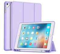 ProCase Coque avec Porte-Stylet pour iPad 6/5ème Génération 2018/2017, iPad Air 2/1, 9.7 Pouces, Nouvel Étui Amélioré, Housse de Protection Anti-Chute -Violet