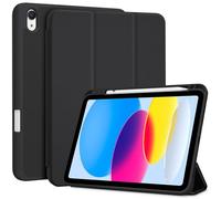 ProCase Coque avec Porte-Stylet pour iPad(A16) 11 Pouces 2025, iPad 10ème Génération 2022, iPad 10.9" 2022, Nouvel Étui Amélioré, Housse de Protection Anti-Chute -Noir