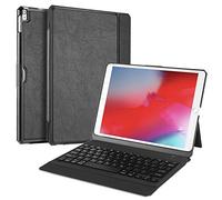 ProCase Coque Clavier QWERTY pour iPad Air 3 10.5 2019 / iPad Pro 10.5 2017, Étui Housse de Protection avec Support Multi-Angle, Clavier sans Fil Détachable pour iPad Air 10.5 / iPad Pro 10.5 -Noir