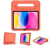 ProCase Coque Enfant Antichoc pour iPad 11 Pouces(A16) 2025, iPad 10ème Génération 10,9 Pouces 2022, Housse de Protection avec Porte-Stylet pour Enfant, en Silicone avec Poignée Transport-Orange