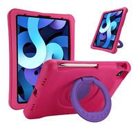 ProCase Coque Enfant Antichoc pour iPad Air 5ème 2022/iPad Air 4ème en 2020 10.9 Pouces, Poignée Rotative à 360 Degrés -Magenta