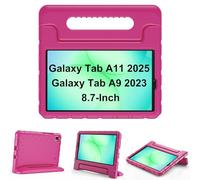 ProCase Coque Enfant pour Galaxy Tab A11 (SM-X130/X135) 8.7" 2025 et Tab A9 8.7" (SM-X110/X115/X117) 2023, Étui de Protection Antichute avec Poignée et Support Légère et Adaptée aux Enfants -Magenta