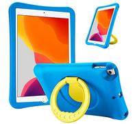 ProCase Coque Enfant pour iPad 10.2", iPad 9/iPad 8/iPad 7, Étui Housse de Protection Maximale, Poignée Rotative à 360 Degrés-Bleu
