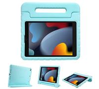 ProCase Coque Enfant pour iPad 9/iPad 8/iPad 7(iPad 10.2"), iPad Air 3 et iPad Pro 2(iPad 10.5"), Étui Housse de Protection Antichoc, Très Résistante en Silicone-Aqua