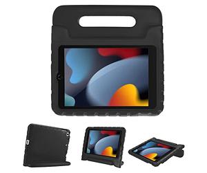 ProCase Coque Enfant pour iPad 9/iPad 8/iPad 7(iPad 10.2"), iPad Air 3 et iPad Pro 2(iPad 10.5"), Étui Housse de Protection Antichoc, Très Résistante en Silicone-Noir