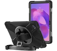 ProCase Coque Étui Antichoc pour Lenovo Tab M11 2024/ Idea Tab 11" 2025/ K11 LTE 2024 11" Pouces avec Porte-Stylo, Housse de Protection Enfants Robuste et Résistante Contre Les Chocs Rotative -Noir