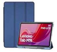 ProCase Coque Étui pour Lenovo Tab M11 2024 11" Pouces avec Porte-Stylo, Housse de Protection Antichute en Cuir PU Ultra Léger et Classique, Arrière Translucide Réveil/Sommeil Automatique -Marine