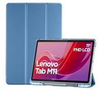 ProCase Coque Étui pour Lenovo Tab M11(TB330FU)/K11/K11e 2024 11" Pouces avec Porte-Stylo, Housse de Protection Antichute en Cuir PU Ultra Léger et Classique Réveil/Sommeil Automatique-Bleu