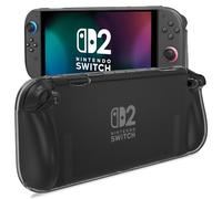 ProCase Coque Étui pour Nintendo Switch 2 2025 Anti-Rayures et Anti-Chocs, Housse Protection pour Switch 2 avec Poignée Ergonomique -Noir