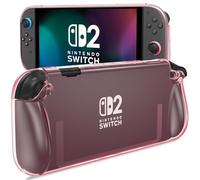 ProCase Coque Étui pour Nintendo Switch 2 2025 Anti-Rayures et Anti-Chocs, Housse Protection pour Switch 2 avec Poignée Ergonomique -Rose